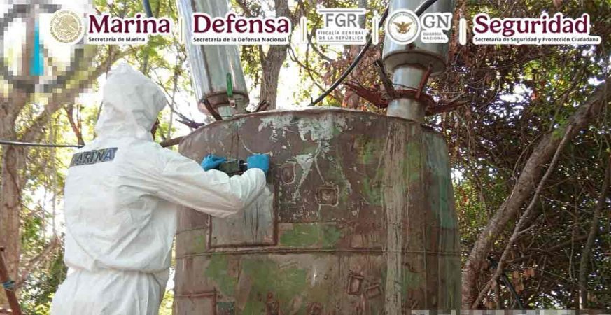NEUTRALIZAN DOS LABORATORIOS EN SINALOA Y EVITAN LA DISTRIBUCIÓN DE CASI 5 TONELADAS DE METANFETAMINA