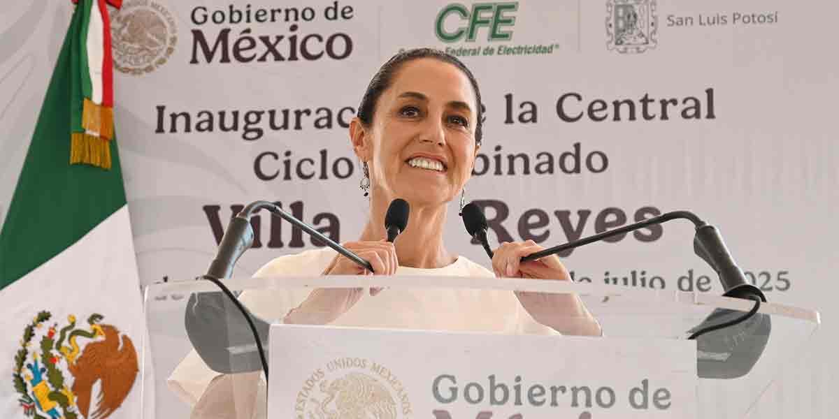 “EL DESARROLLO ENERGÉTICO DE LA NACIÓN DESCANSA EN CFE”: PRESIDENTA CLAUDIA SHEINBAUM INAUGURA CENTRAL CICLO COMBINADO EN SAN LUIS POTOSÍ