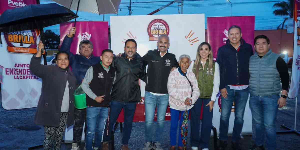La colonia Zaragoza estrena alumbrado público 100% LED con Puebla Brilla