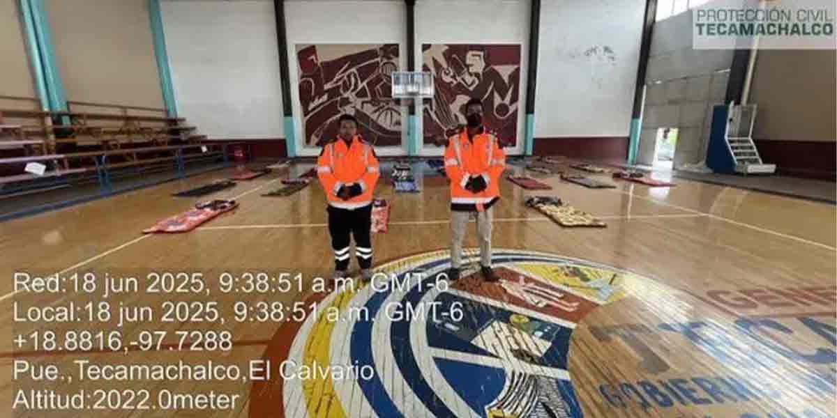 Por alerta del huracán Erick, activan protocolos de seguridad en Tecamachalco