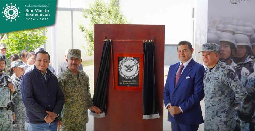 GOBERNADOR ALEJANDRO ARMENTA Y EDIL JUAN MANUEL ALONSO, INAUGURAN 168/A COMPAÑÍA DE LA GUARDIA NACIONAL EN MOYOTZINGO