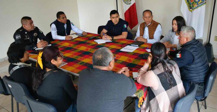 Refuerzan vigilancia en zonas limítrofes de Santa Bárbara Almoloya a través de Mesa de Seguridad