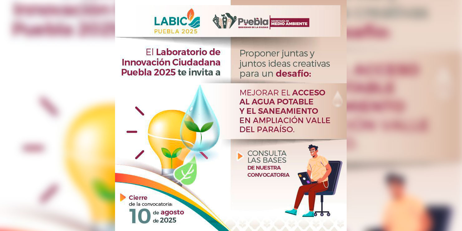 La capital de Puebla será sede del LABIC 2025: un laboratorio ciudadano para reimaginar el derecho al agua