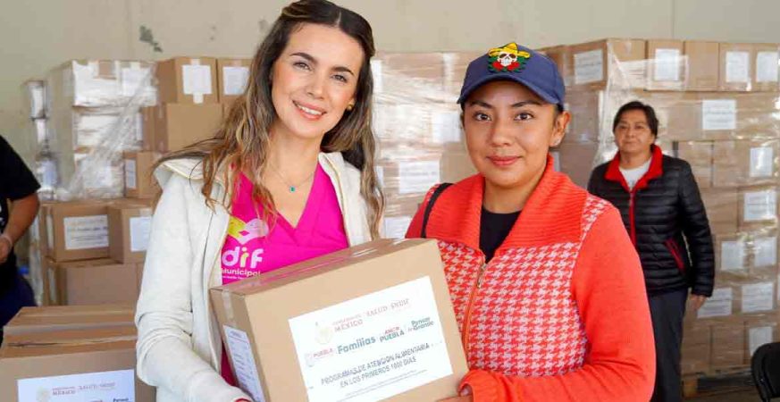 DIF DE TEXMELUCAN ENTREGA DESPENSAS DEL PROGRAMA DE ATENCIÓN ALIMENTARIA EN LOS PRIMEROS 1000 DÍAS