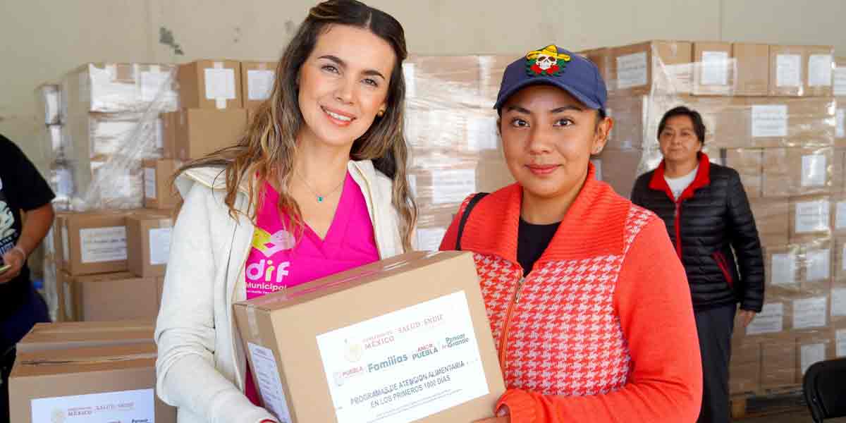 DIF DE TEXMELUCAN ENTREGA DESPENSAS DEL PROGRAMA DE ATENCIÓN ALIMENTARIA EN LOS PRIMEROS 1000 DÍAS