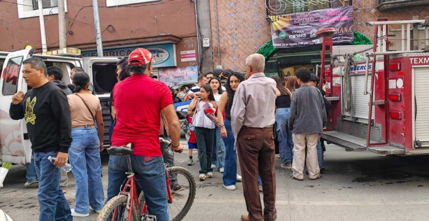 Contingencia por vapores tóxicos en el Complejo Cultural Texmeluquense moviliza a cuerpos de emergencia
