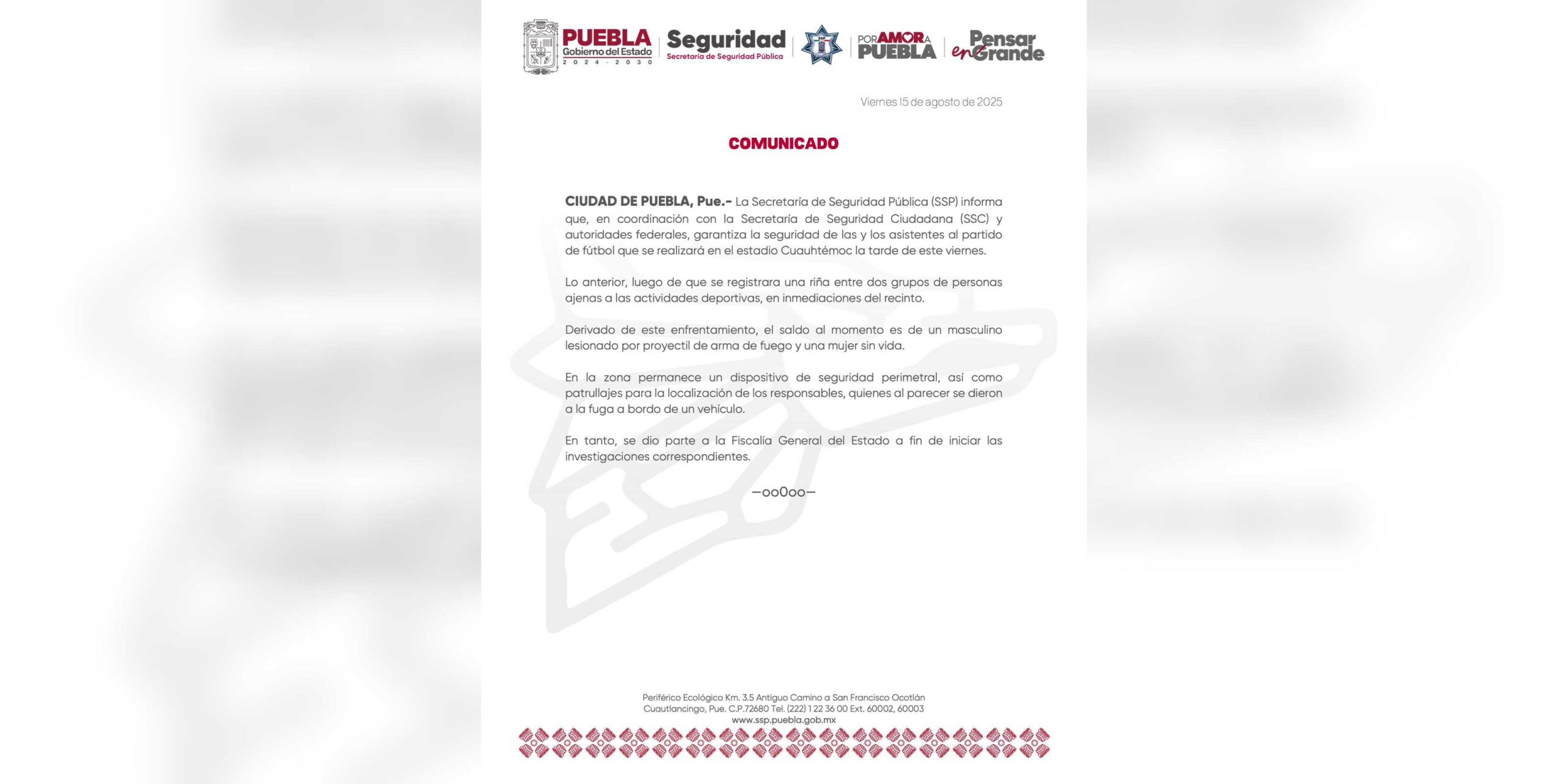 COMUNICADO