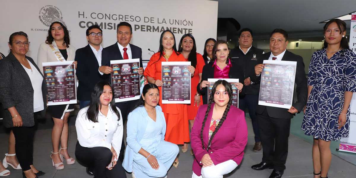 PRESENTA LIZ SÁNCHEZ EN EL SENADO LAS FERIAS DE LA MANZANA DE ZACATLÁN Y DE CORONANGO, PUEBLA