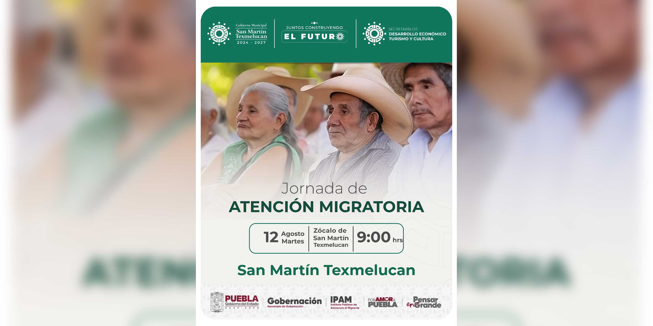 GOBIERNO DE TEXMELUCAN E IPAM REALIZARÁN JORNADA DE ATENCIÓN AL MIGRANTE