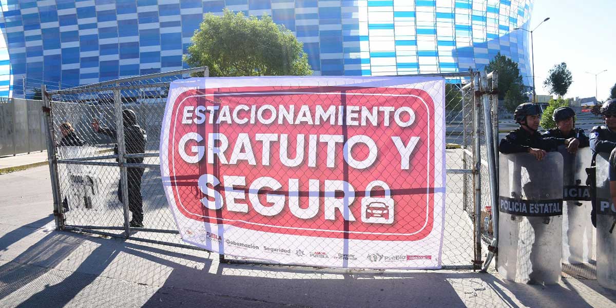 En Puebla se respeta la ley, estacionamientos de estadios seguirán sin cobros