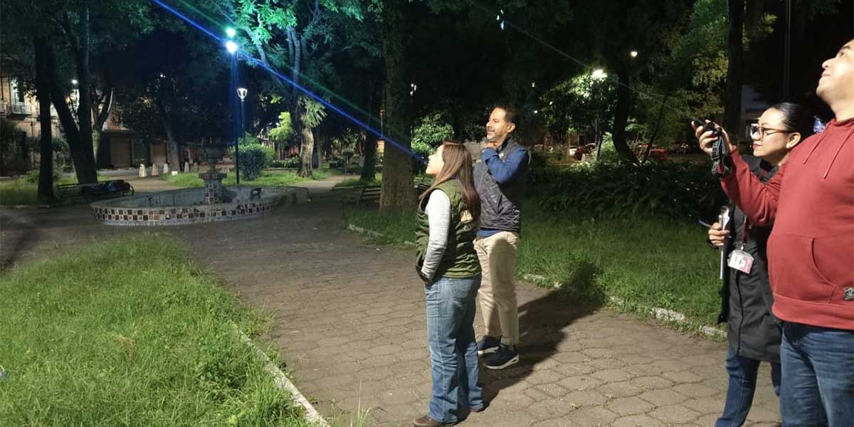 Realiza Contraloría Municipal supervisión nocturna de nuevas luminarias