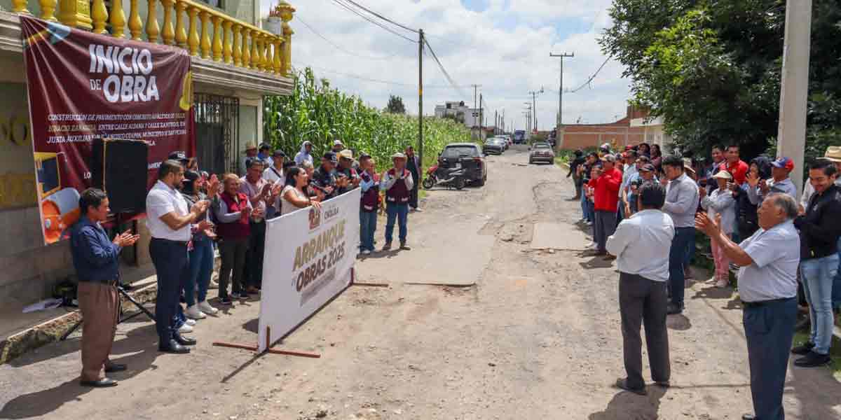 Rehabilita Gobierno de Tonantzin Fernández más vialidades en San Pedro Cholula