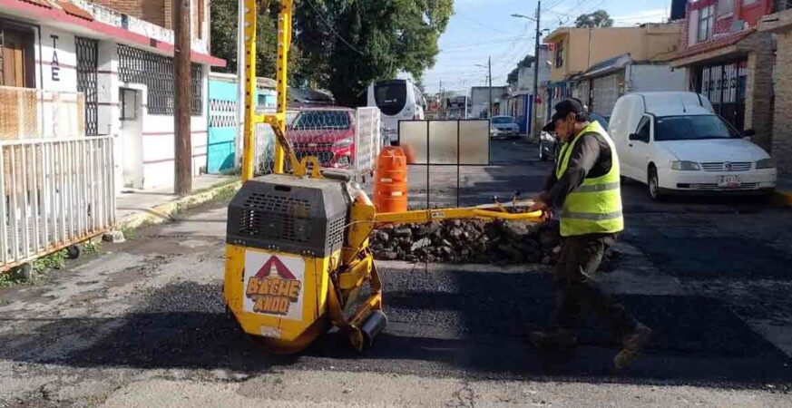 Campaña Capitalina Bacheando Puebla: más de 153 mil baches atendidos