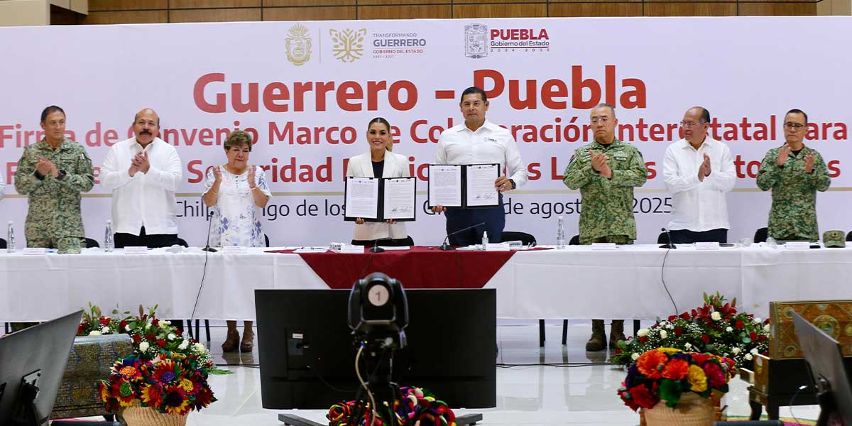 Puebla y Guerrero firman Convenio para construcción de la paz en zona limítrofe