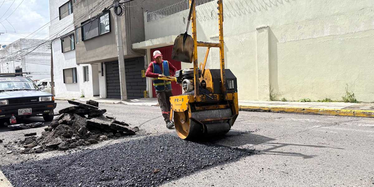 Campaña Capitalina Bacheando Puebla: favorece la movilidad de unidades de plataformas digitales