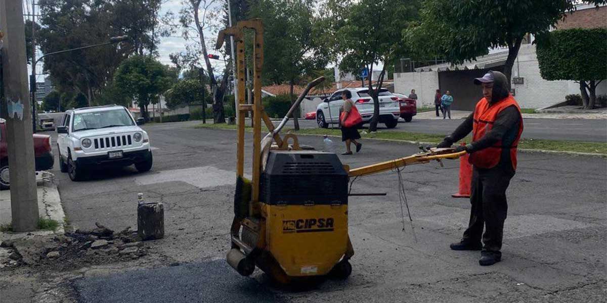 Campaña Capitalina Bacheando Puebla: mejora la seguridad vial en la ciudad
