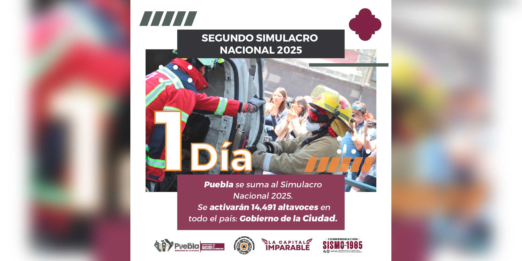 Con el 2º Simulacro Nacional 2025 se activarán más de 14 mil altavoces en el país; Gobierno de la Ciudad invita a participar
