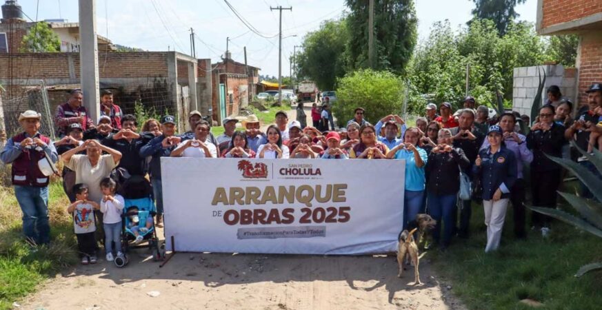 Continúa Tonantzin Fernández transformando las vialidades de San Pedro Cholula