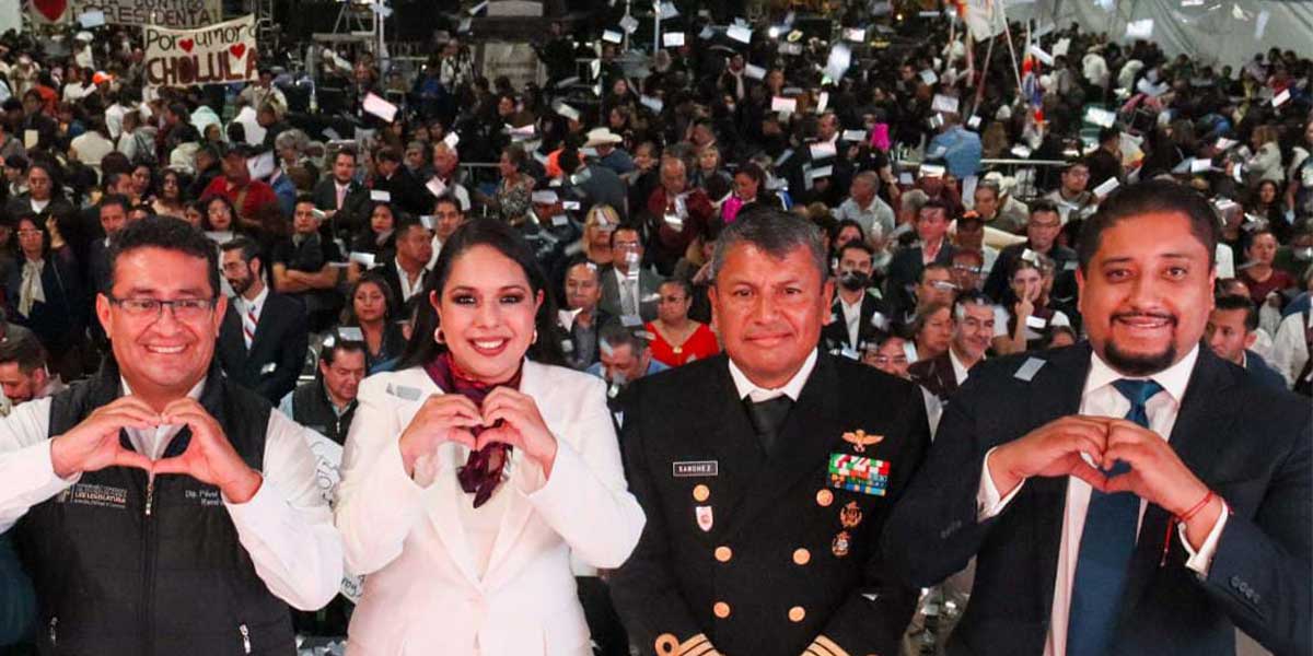 Con el respaldo de miles de cholultecas, rinde Tonantzin Fernández su primer Informe de Gobierno de compromisos cumplidos