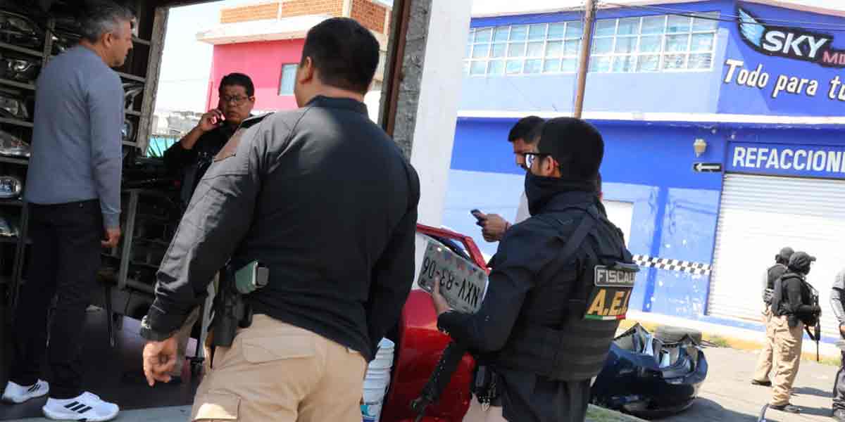 Ordena Juez de Control cateo en inmuebles de la 46 poniente; asegura placas y autopartes reportadas como robadas