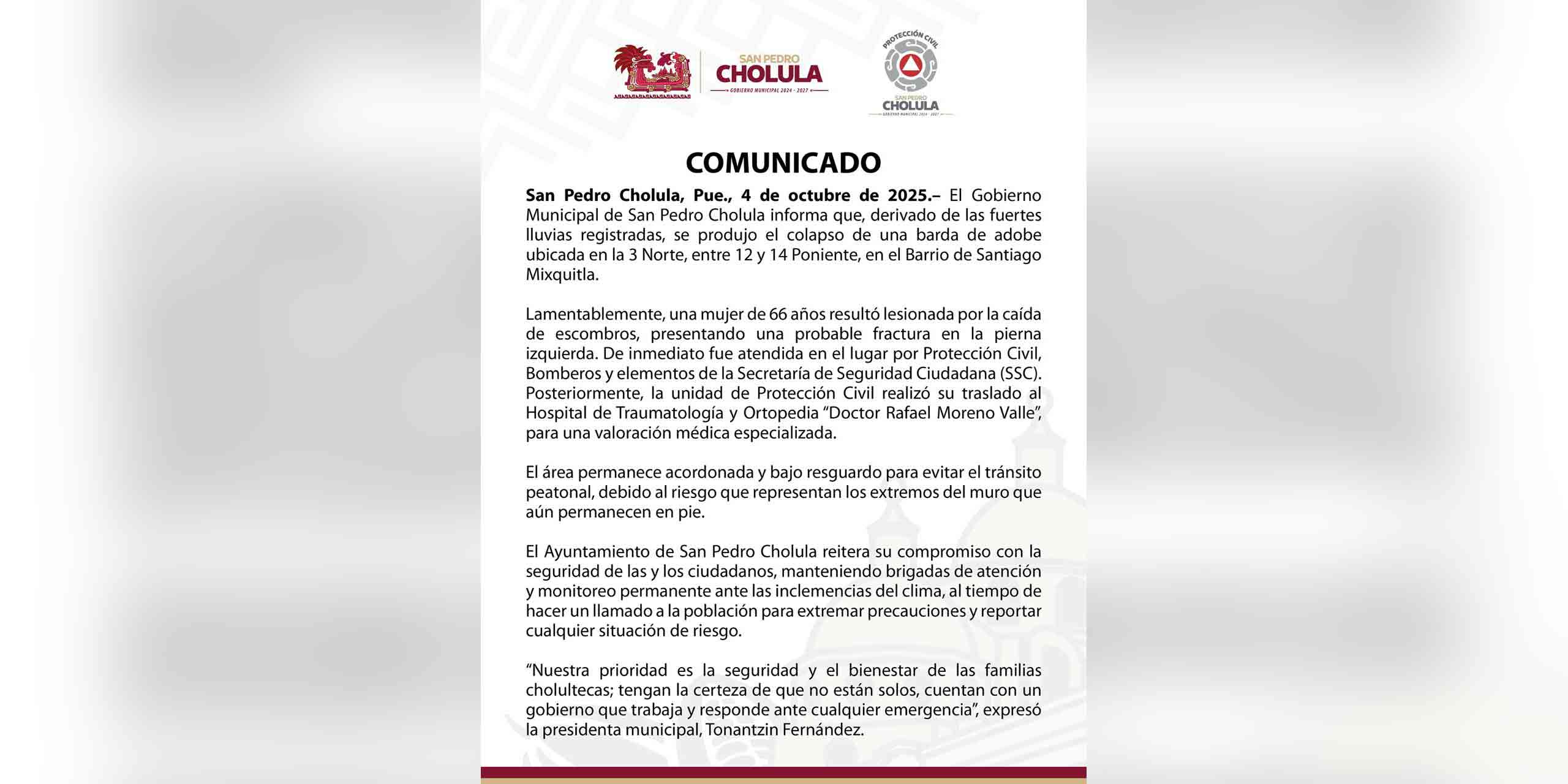 COMUNICADO