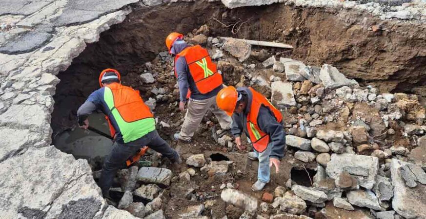 Intensifica Gobierno de la Ciudad atención a afectaciones en la infraestructura vial