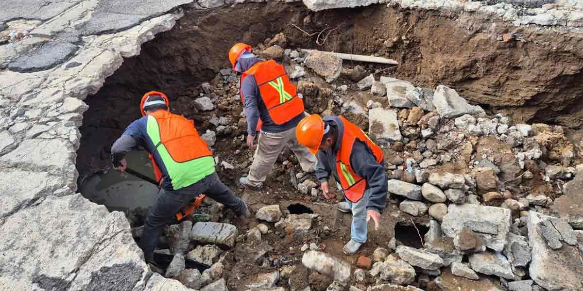 Intensifica Gobierno de la Ciudad atención a afectaciones en la infraestructura vial