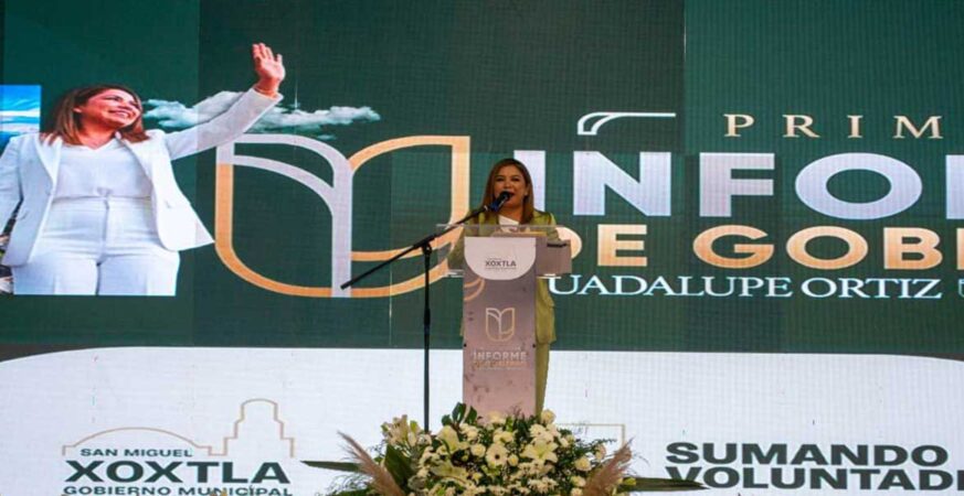 Guadalupe Ortiz rinde su Primer Informe: Xoxtla avanza con rumbo firme y resultados medibles