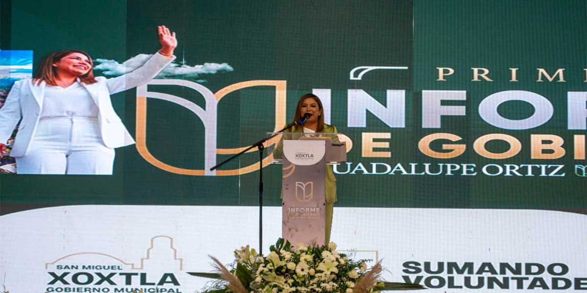 Guadalupe Ortiz rinde su Primer Informe: Xoxtla avanza con rumbo firme y resultados medibles