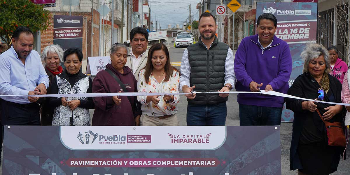 Entrega Gobierno de la ciudad infraestructura vial en la colonia Guadalupe Hidalgo Segunda Sección