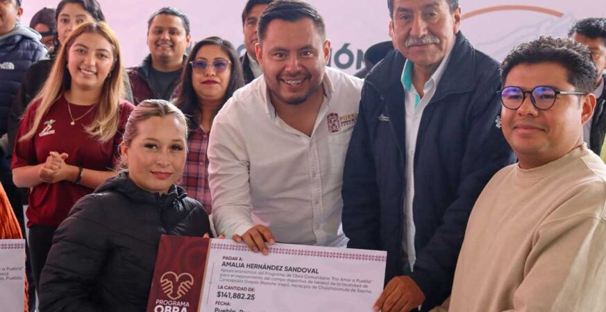 Entregan obra comunitaria deportiva en Ciudad Serdán