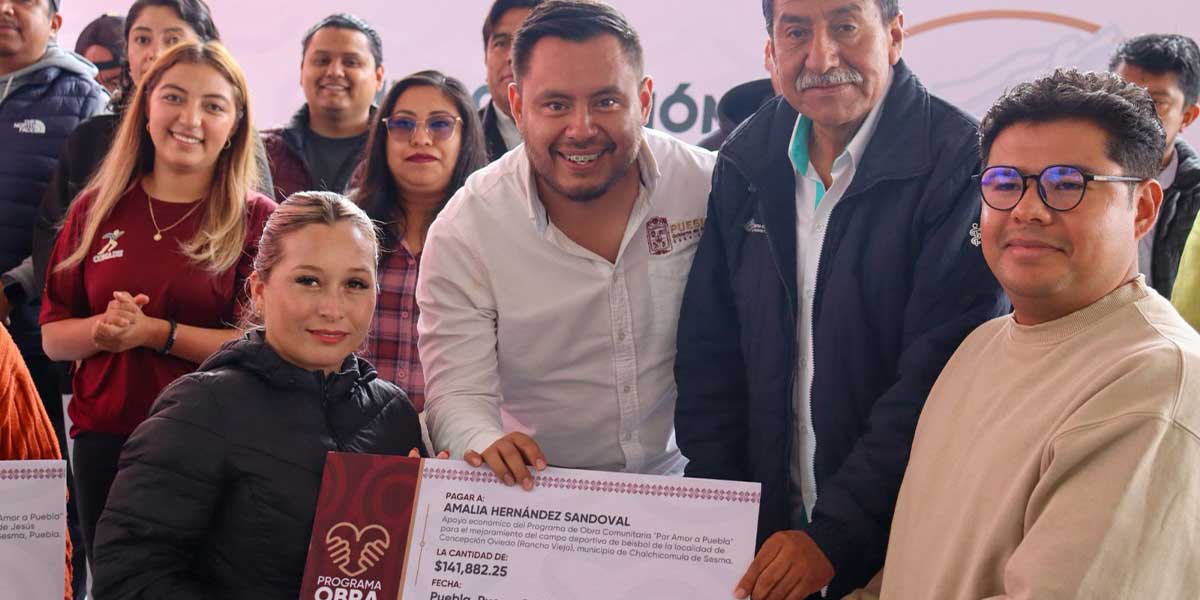 Entregan obra comunitaria deportiva en Ciudad Serdán