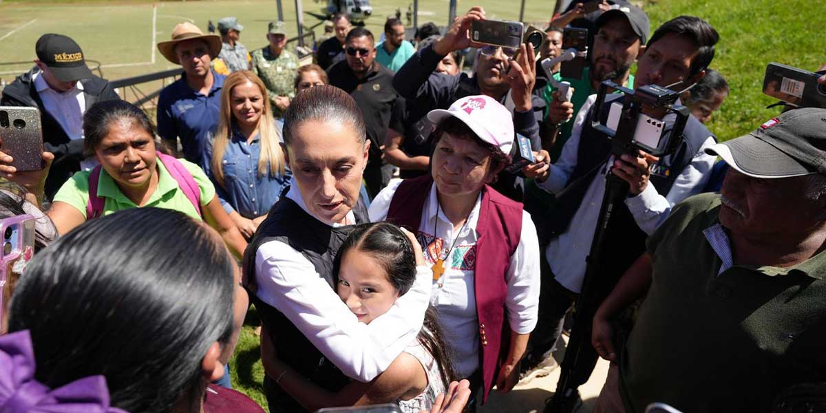 “SEGUIMOS EN TERRITORIO. SALDREMOS ADELANTE”: PRESIDENTA CLAUDIA SHEINBAUM EN SU SEGUNDO DÍA DE RECORRIDO EN ZONAS AFECTADAS POR LAS LLUVIAS