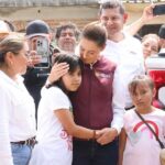 “Estaremos hasta el último momento”, presidenta Sheinbaum supervisa trabajos en Pantepec