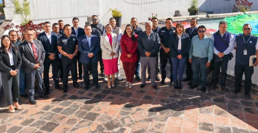 Por un San Pedro Cholula más seguro, Tonantzin Fernández encabeza Mesa de Seguridad Intermunicipal