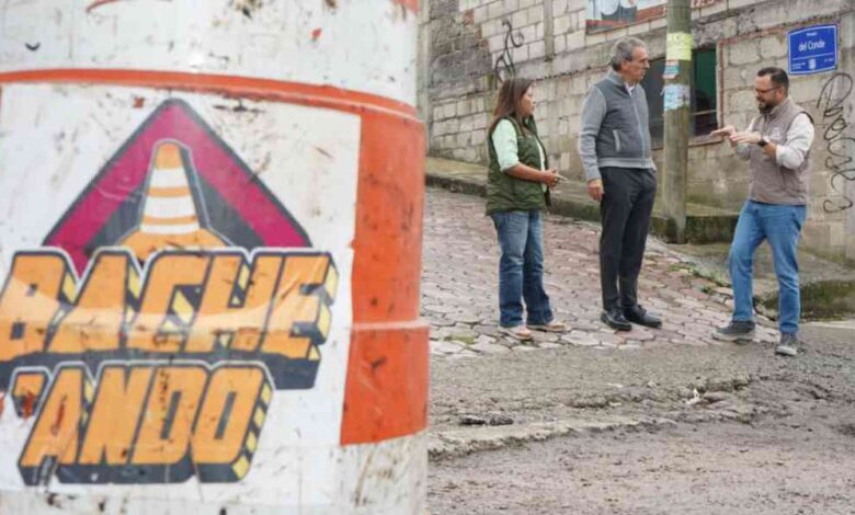 El alcalde Pepe Chedraui supervisa obras de bacheo en San José del Conde