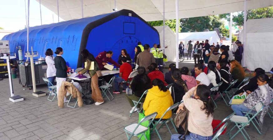 Alta participación en Jornada de Salud “Por Amor a Puebla” en Amozoc