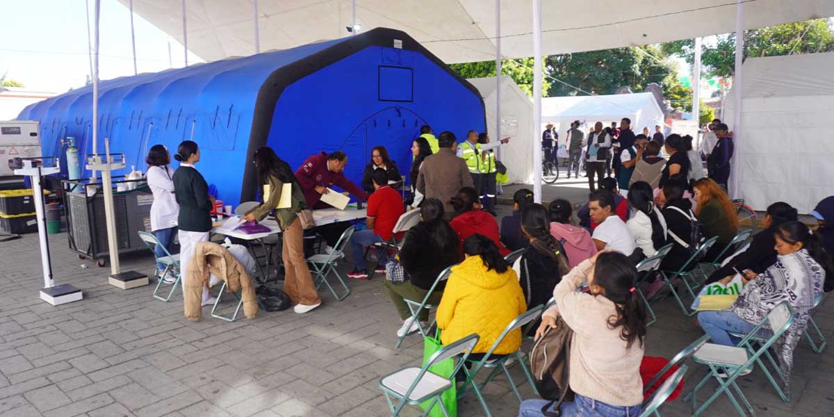 Alta participación en Jornada de Salud “Por Amor a Puebla” en Amozoc