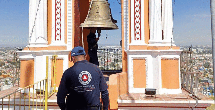 San Pedro Cholula fortalece acciones preventivas previo al Concierto de Campanas del Vaniloquio 2025