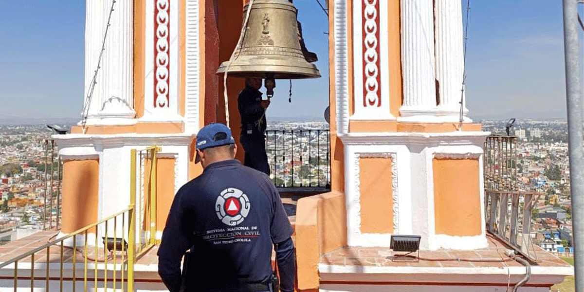 San Pedro Cholula fortalece acciones preventivas previo al Concierto de Campanas del Vaniloquio 2025