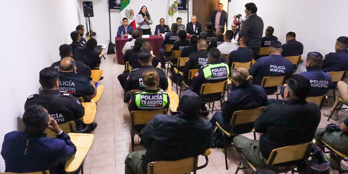 Tonantzin Fernández impulsa la profesionalización policial en el Gobierno de Cholula