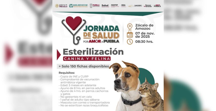 En Amozoc se llevará a cabo la próxima Jornada de Salud por Amor a Puebla
