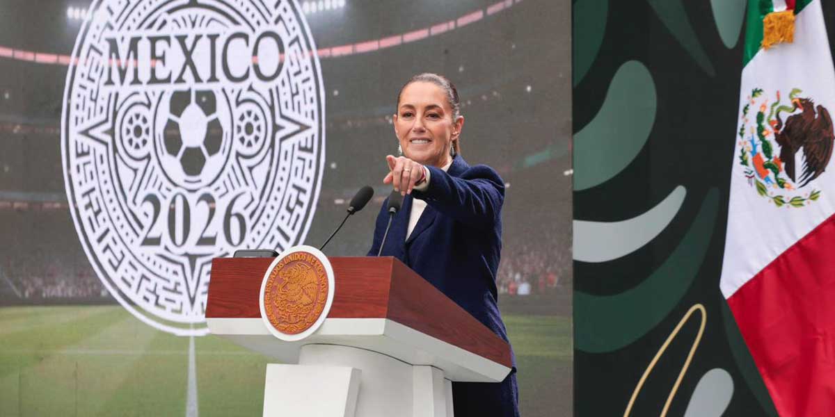 PRESIDENTA CLAUDIA SHEINBAUM PRESENTA LA COPA MUNDIAL FIFA 2026; “ES MOMENTO PARA COMPARTIRLE AL MUNDO LO QUE ES MÉXICO Y EL MOMENTO HISTÓRICO QUE VIVE”