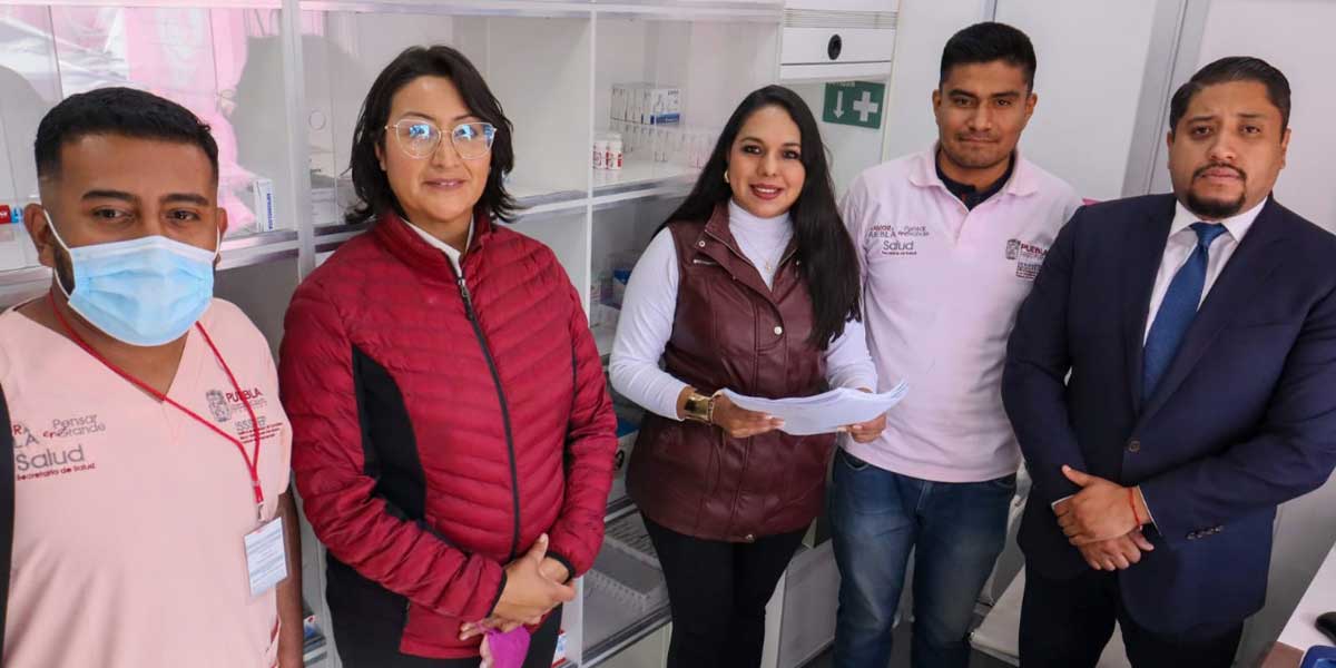 La Caravana de la Mujer ofrece servicios gratuitos de salud a las y los cholultecas