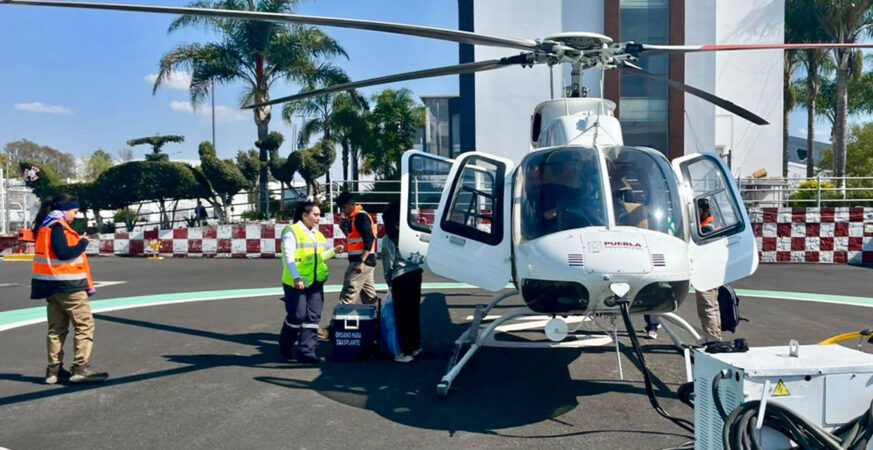 Con traslado aéreo, gobierno estatal facilita entrega oportuna de órganos donados