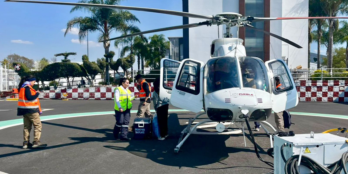 Con traslado aéreo, gobierno estatal facilita entrega oportuna de órganos donados