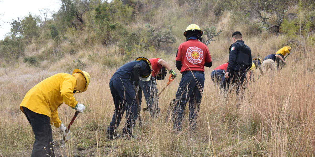 Gobierno de San Pedro Cholula refuerza la capacitación en prevención y combate de incendios forestales