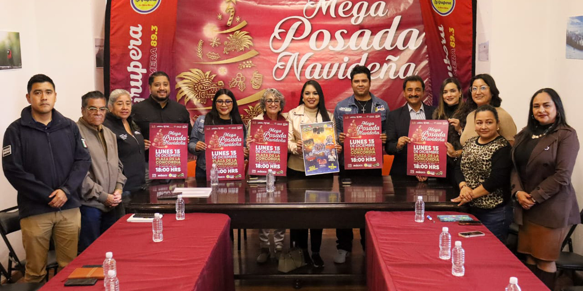 Tonantzin Fernández presentó la Mega Posada Navideña de San Pedro Cholula