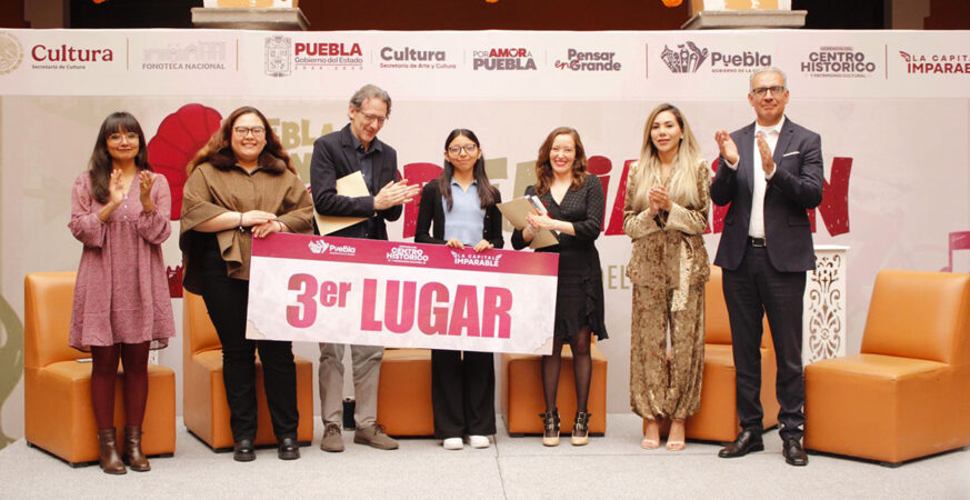 Premian a las y los ganadores del concurso “Puebla Suena: Postales Sonoras del Centro Histórico”