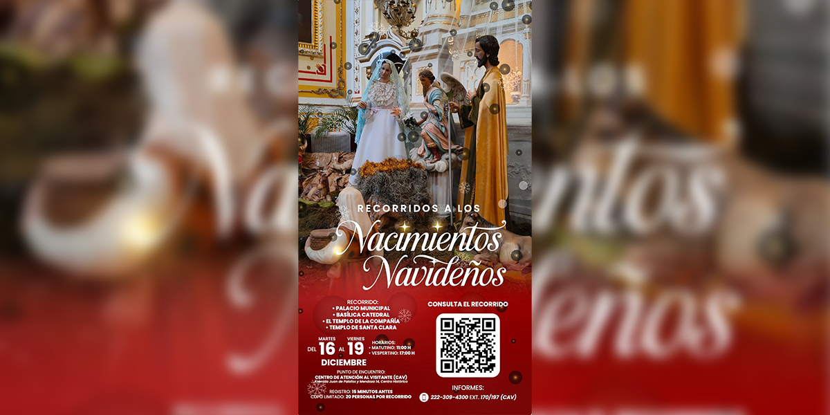 Invita Gobierno de la Ciudad a Recorrido por Nacimientos del Centro Histórico